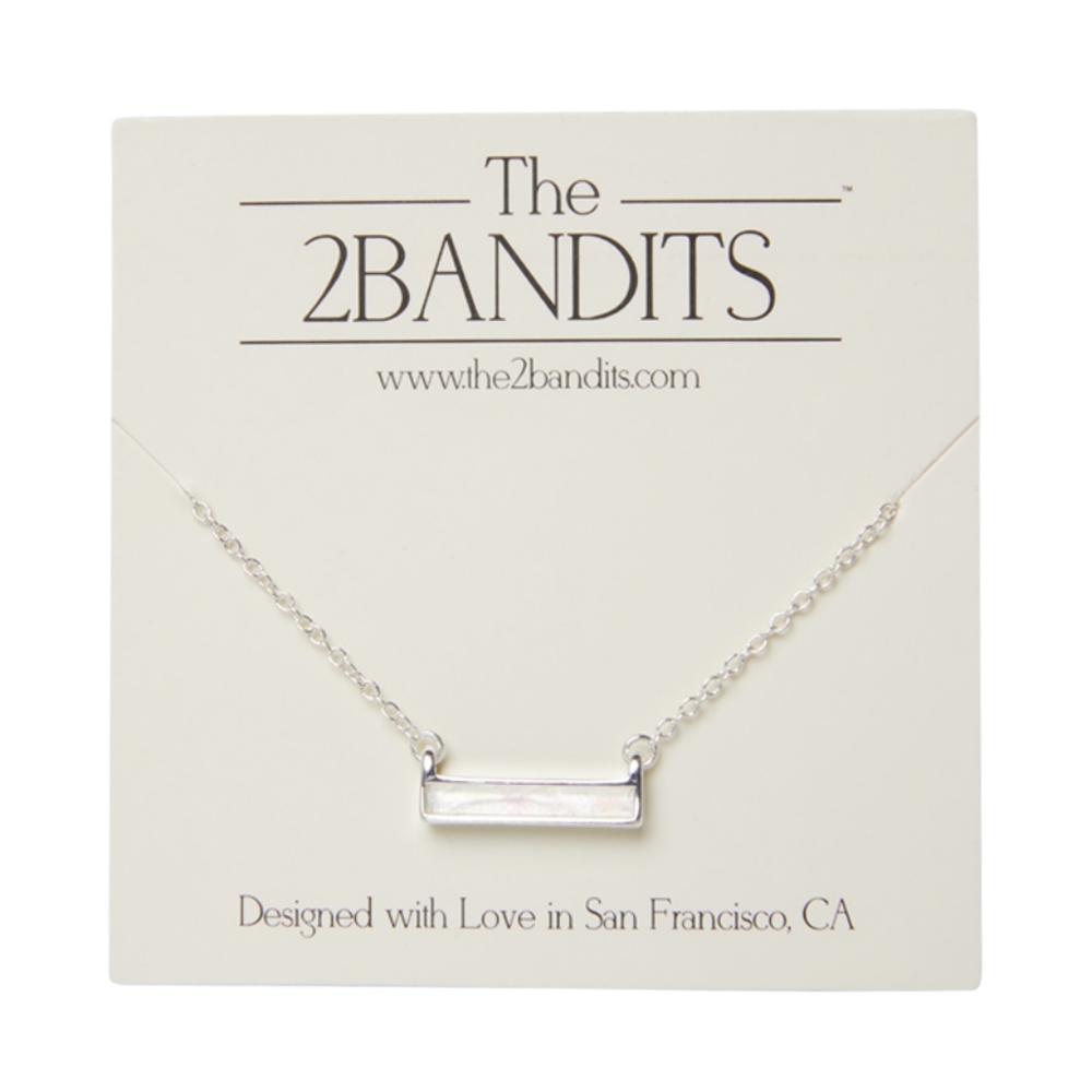 The 2 Bandits / Opal Bar Necklace NWOT